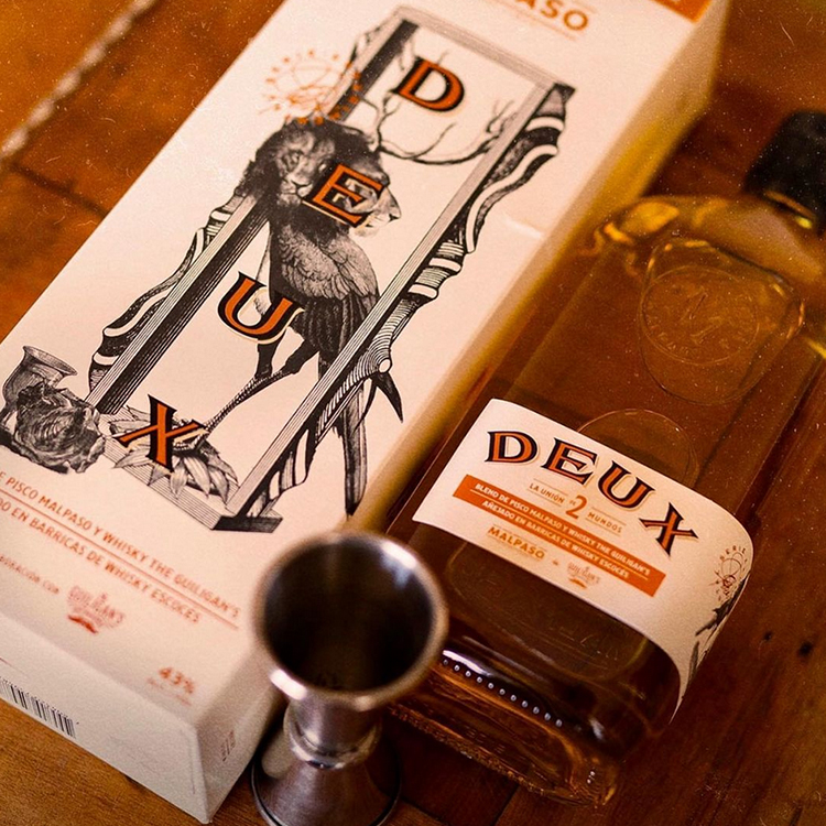 Pisco Mal Paso Deux 750cc + Set Coctelería