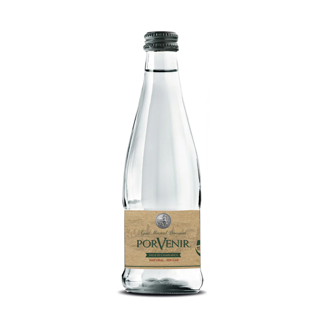 Agua Porvenir Sin Gas Vidrio 330cc (12 unidades)