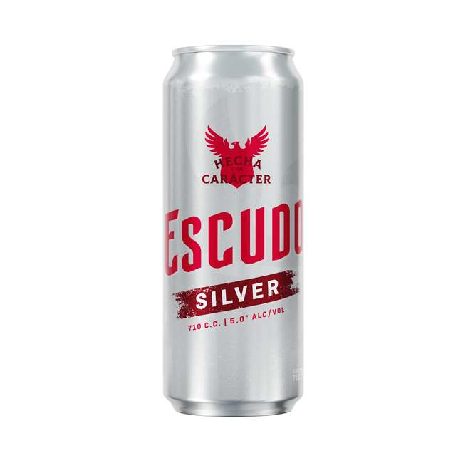 Cerveza Escudo Silver Latón 710cc (24 unidades)