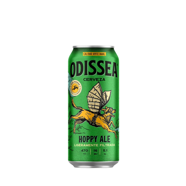 Cerveza Odissea Hoppy Ale 470cc (24 unidades)