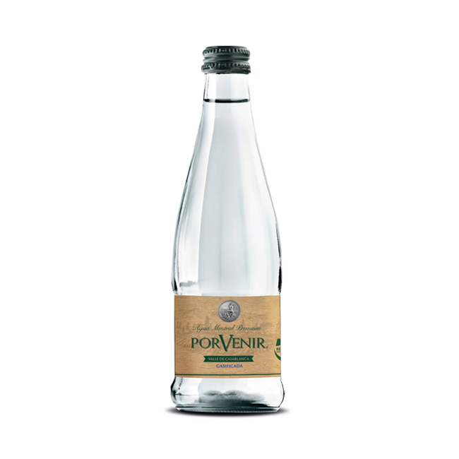 Agua Porvenir Con Gas Vidrio 330cc (12 unidades)