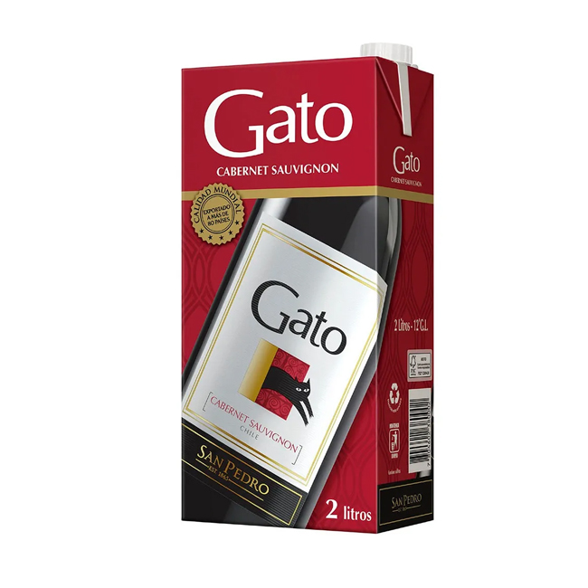 Tetra Gato Cabernet Sauvignon 2L (8 unidades)