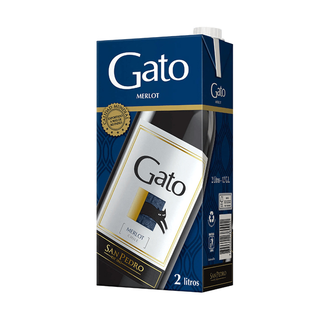 Tetra Gato Merlot 2L (8 unidades)