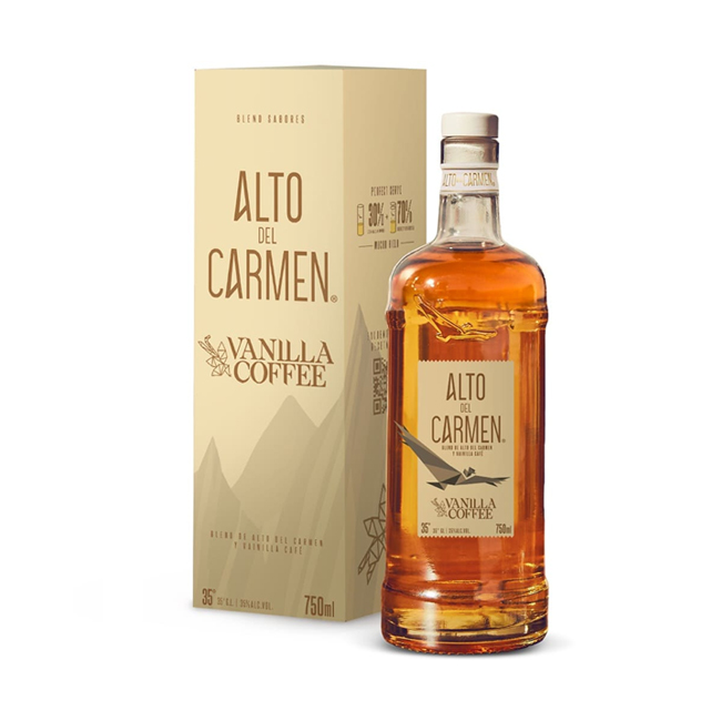 Pisco Alto del Carmen Vanilla Coffee 35° 750cc