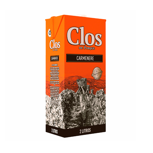 Tetra Clos de Pirque Carmenere 2L (6 unidades)