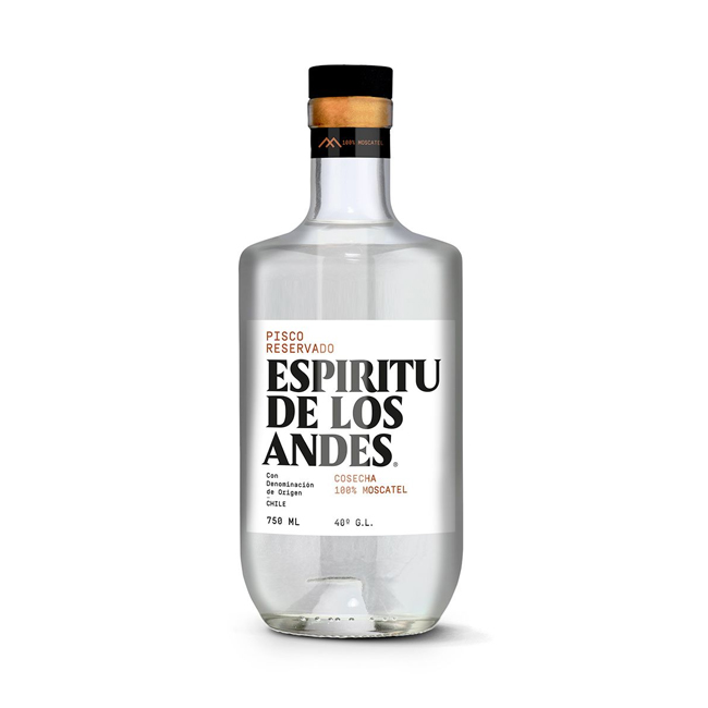 Pisco Espíritu de los Andes 750cc