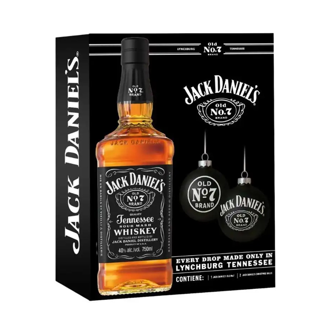 Pack Jack Daniel's N7 750cc + 2 Esferas de Navidad