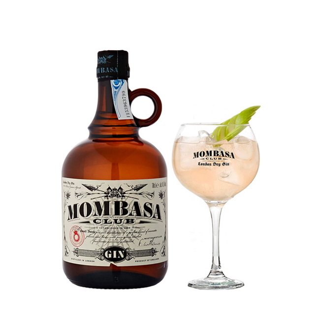 1 Gin Mombasa Original 700cc + 1 Copa Mombasa