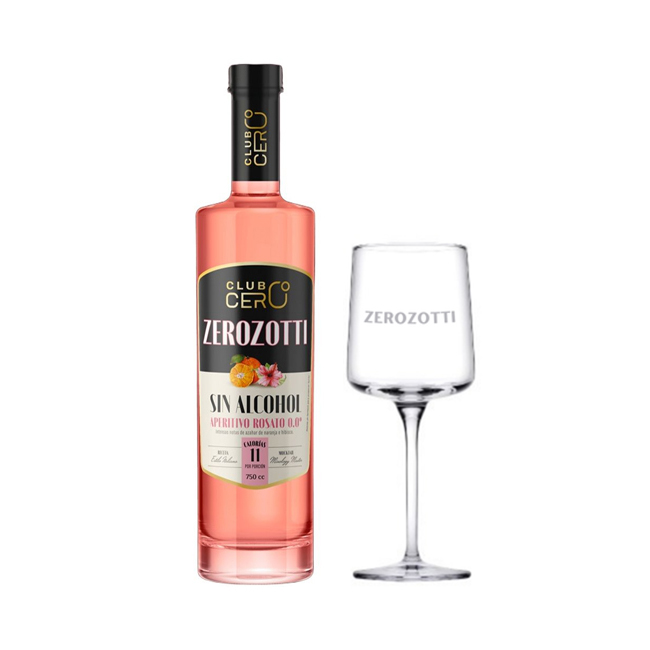1 Aperitivo Zerozotti Rosato 0.0% 750cc + 1 Copa Zerozotti