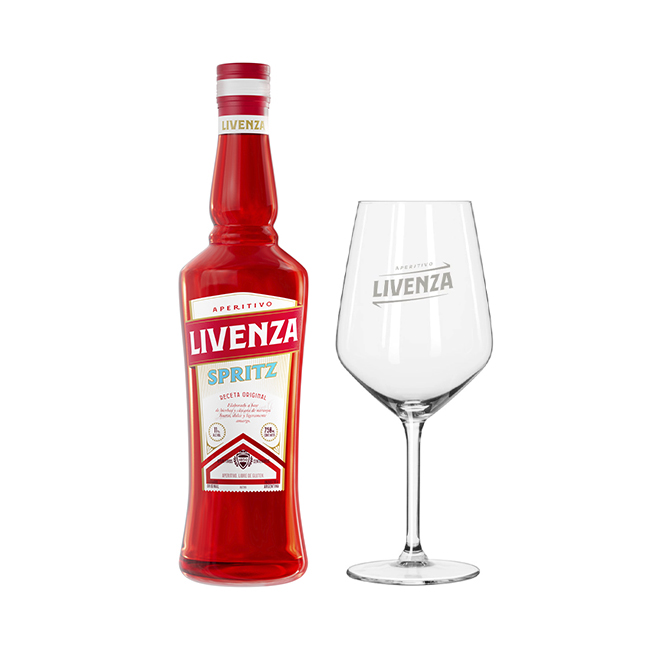 1 Licor Livenza Spritz 25º 750cc + 1 Copa Livenza