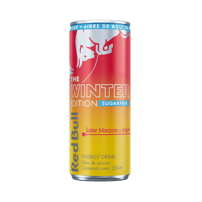 Red Bull Sin Azúcar Manzana Jengibre 250cc (12 unidades)