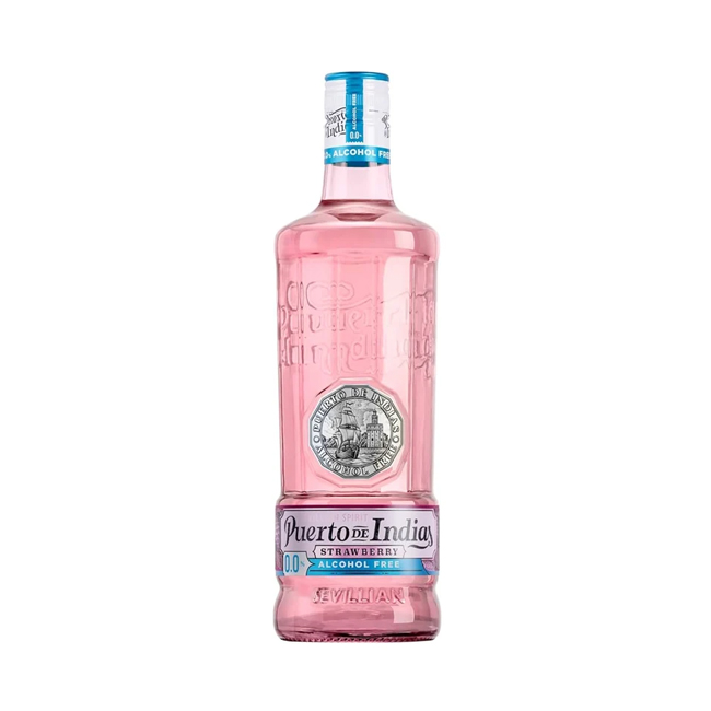 Gin Puerto de Indias Strawberry Sin Alcohol 700cc