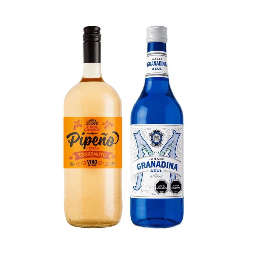 1 Pipeño Casa Grande 1.5L + 1 Granadina Azul Mitjans 900cc